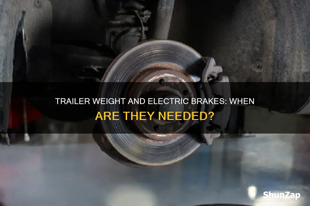 what weight of trailer requires electric brakes