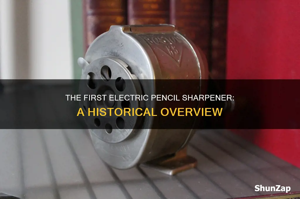 what were the first electric pencil sharpener