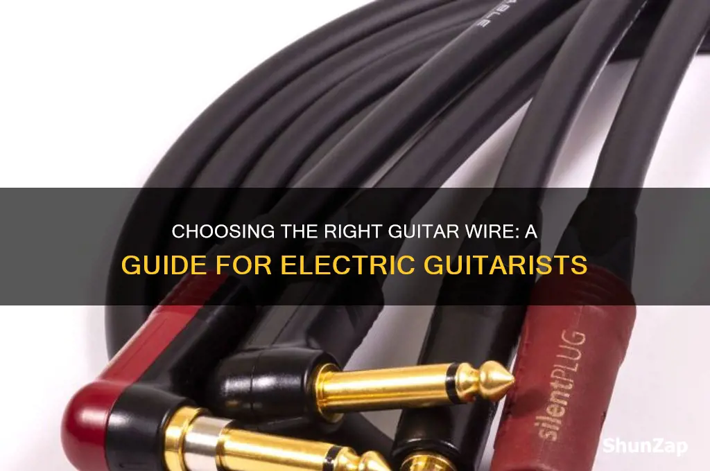 what wire do i use for electric guitar