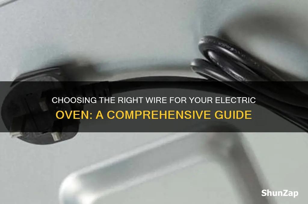 what wire do you use for an electric oven