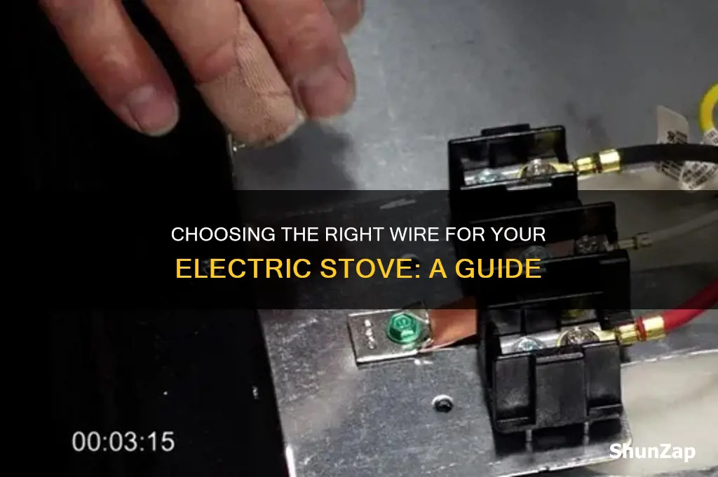 what wire is used for electric stove