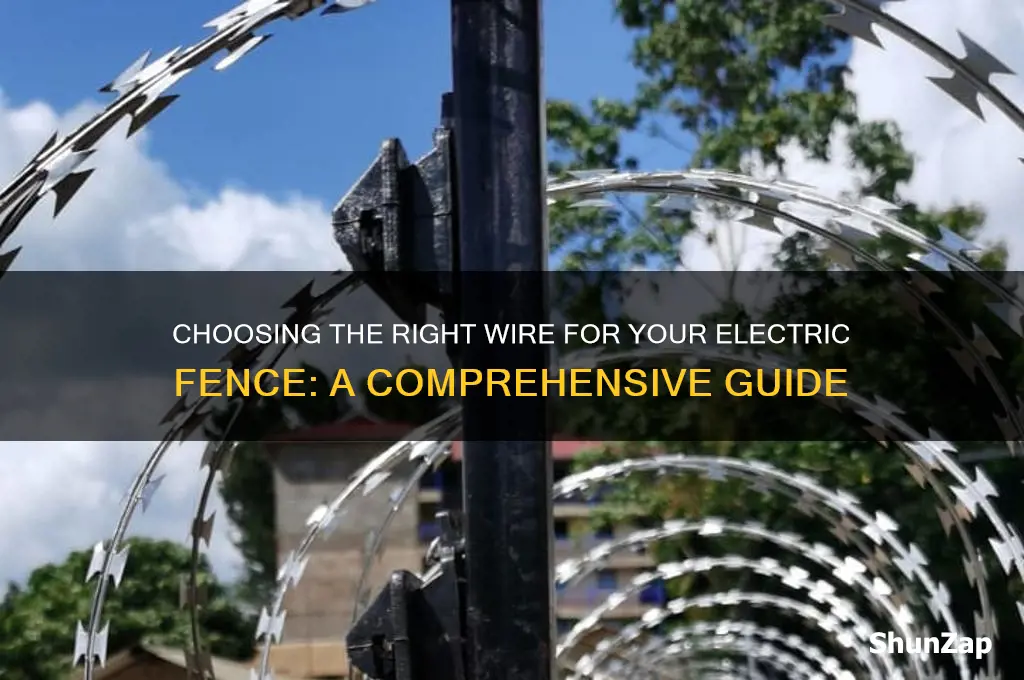 what wire should you use in an electric fence