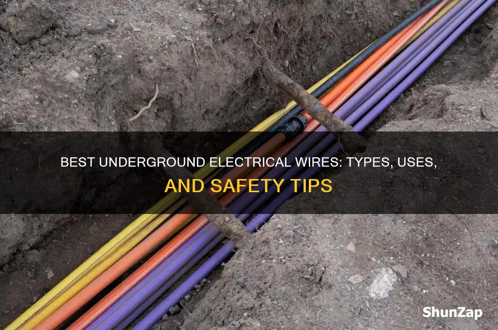 what wire to use for underground electrical