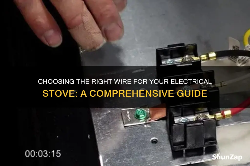 what wire uses an electrical sove