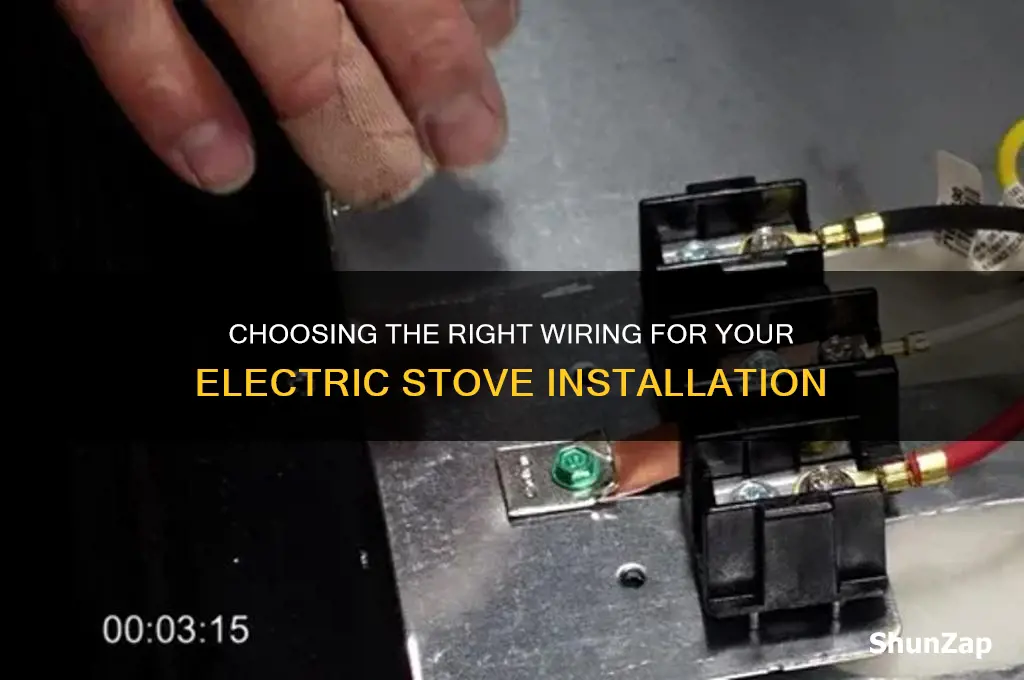 what wiring do you use for electric stove