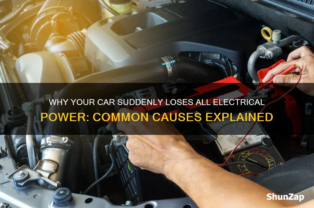 what would cause a car to lose all electrical power