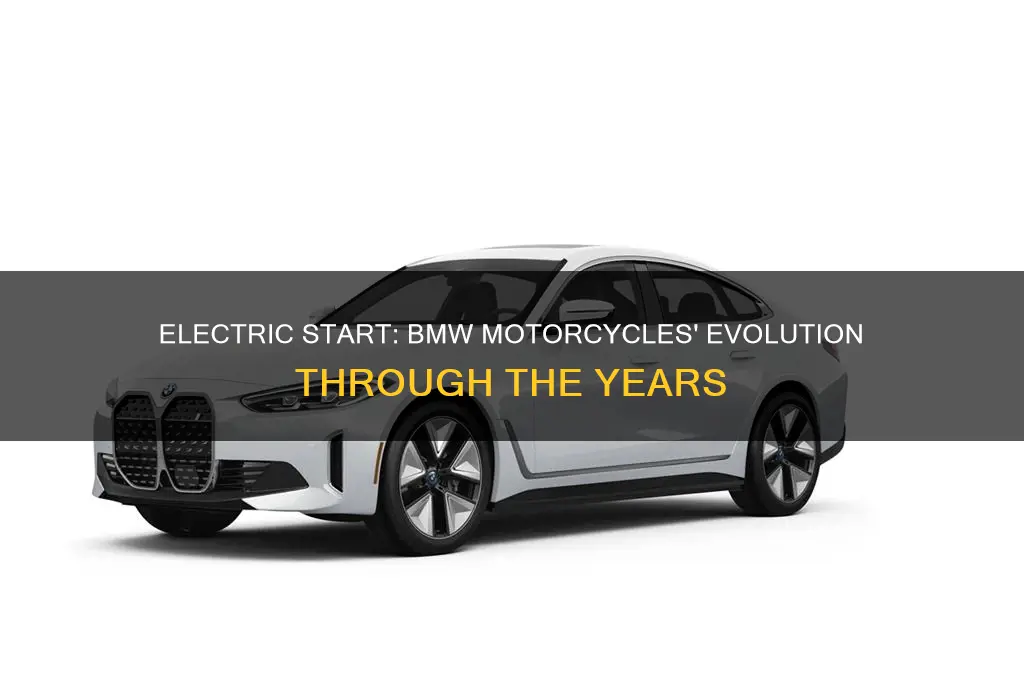 what year bmw motorcycle has electric start