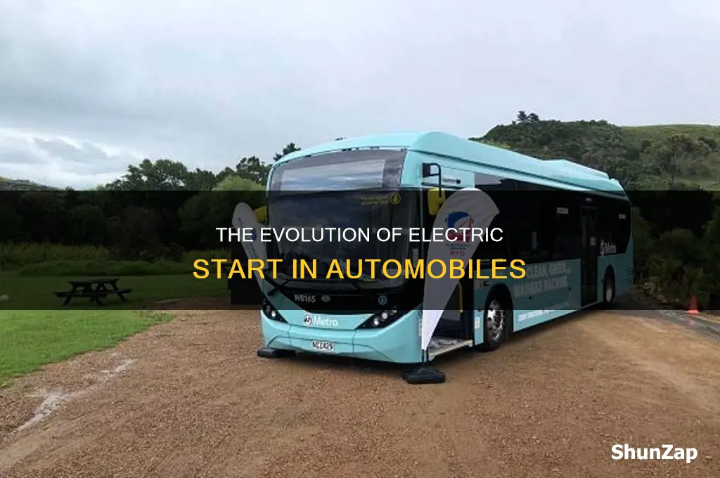 what year did autombiles have electric start