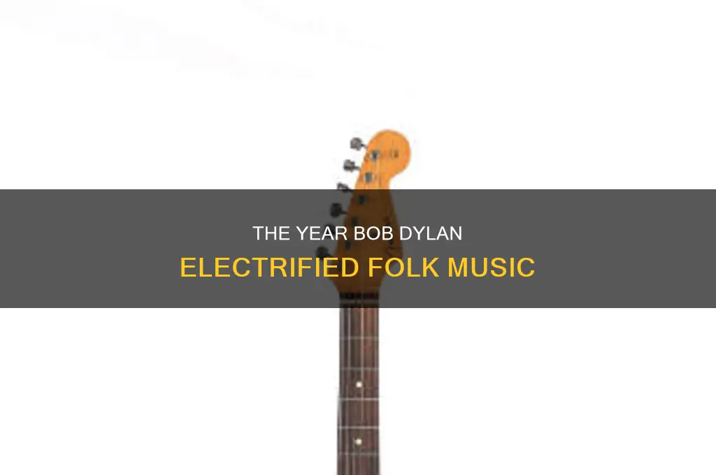what year did bob dylan go electric