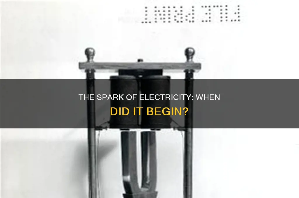 what year did electricity start coming in