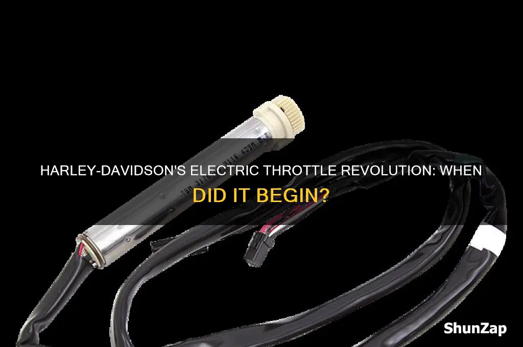 what year did harley start using electric throttle