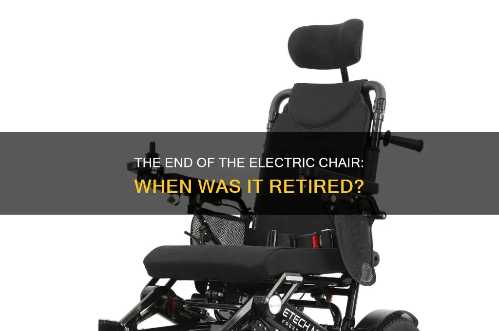 what year did they stop using the electric chair