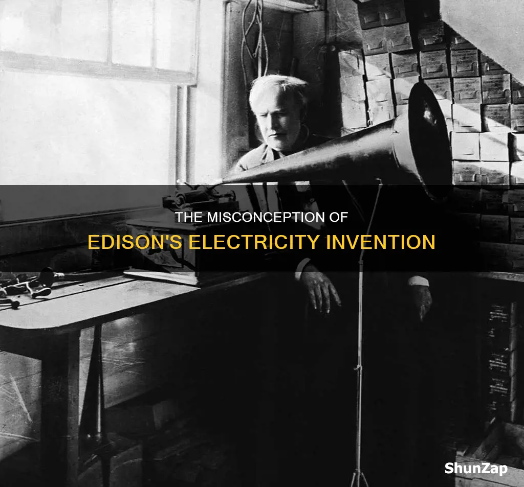 what year did thomas edison invent electricity