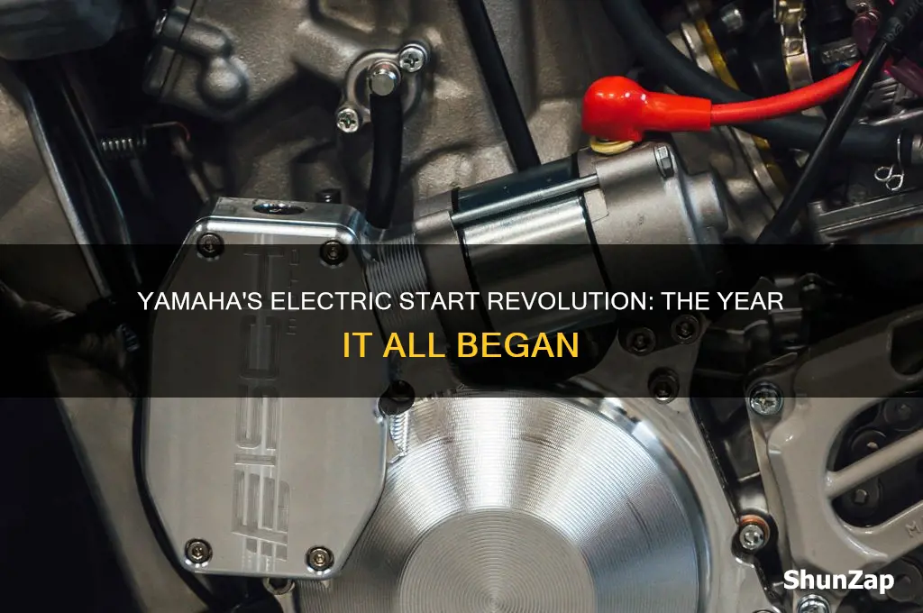 what year did yamaha start electric start