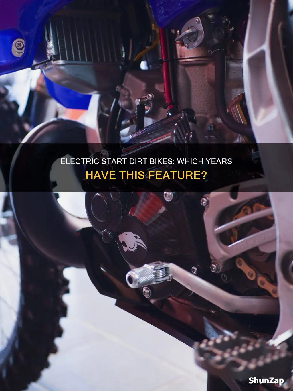 what year dirt bikes have electric start