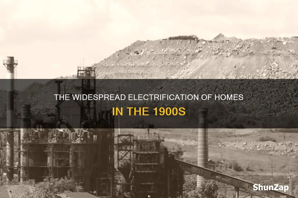 what year was electricity common in homes
