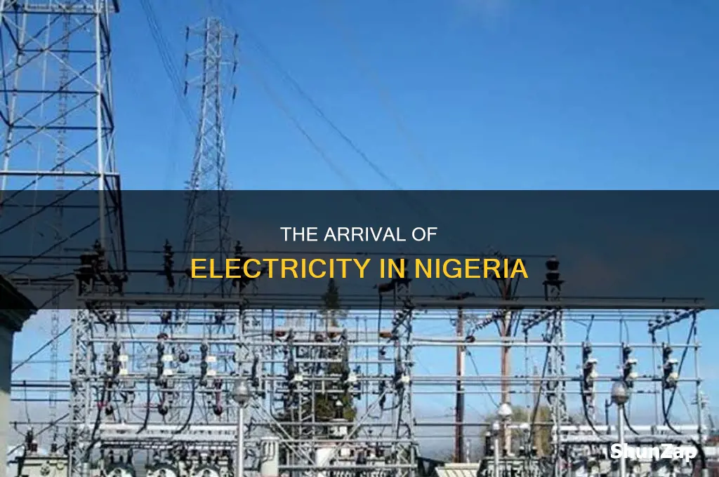 what year was electricity introduced to nigeria