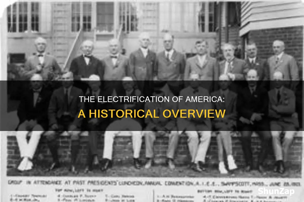 what year was electricity introduced to us