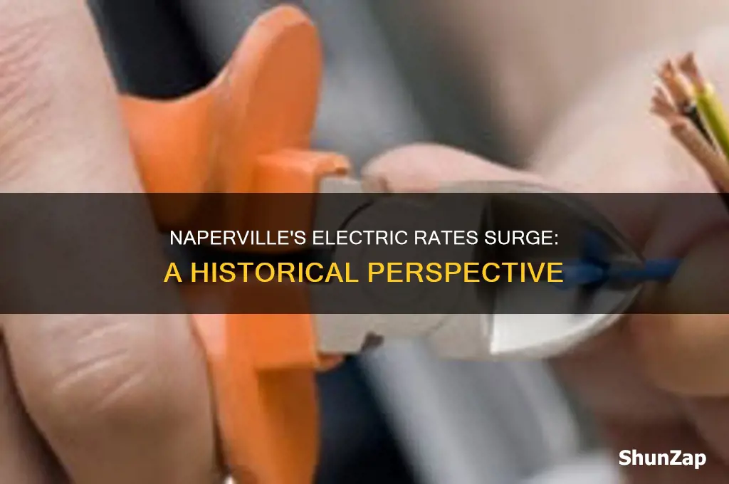 what year was napervilles electric rates increased