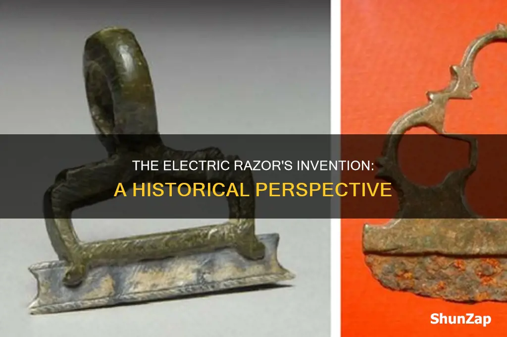 what year was rhe electric razor invented