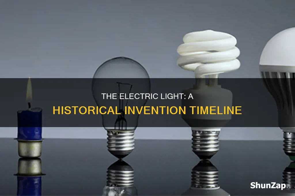 what year was the electric light invented