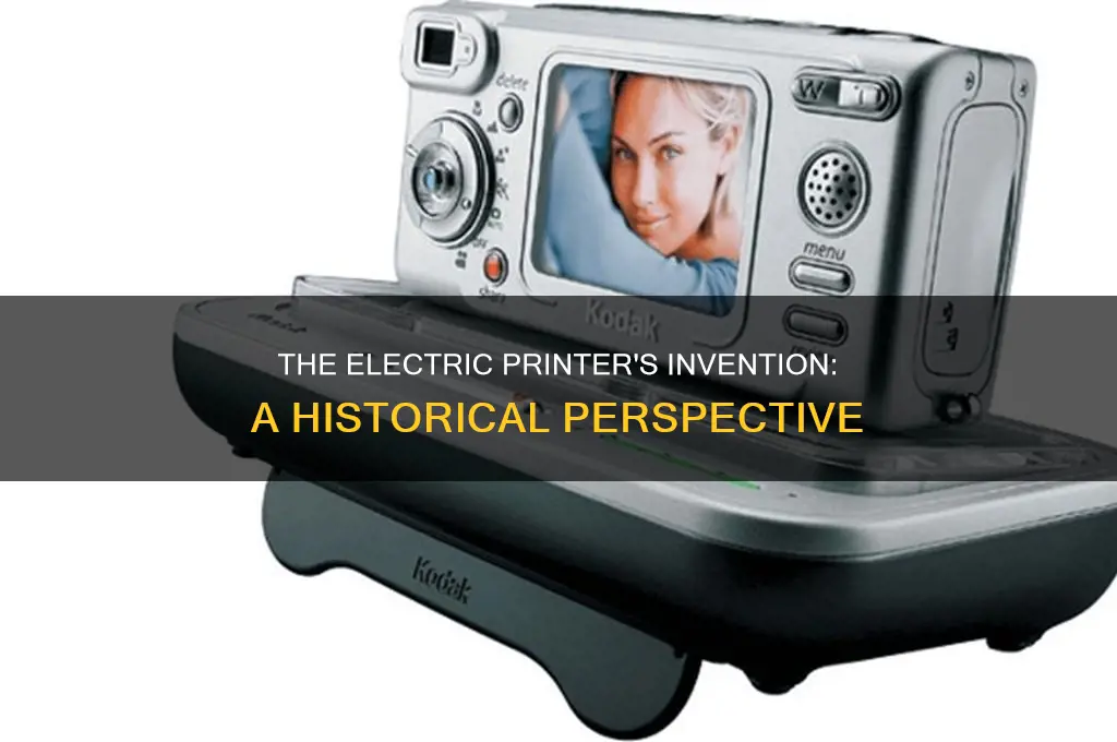 what year was the electric printer invented