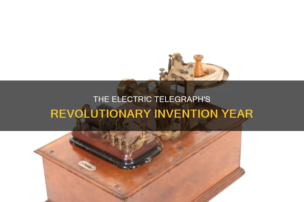 what year was the electric telegraph invented