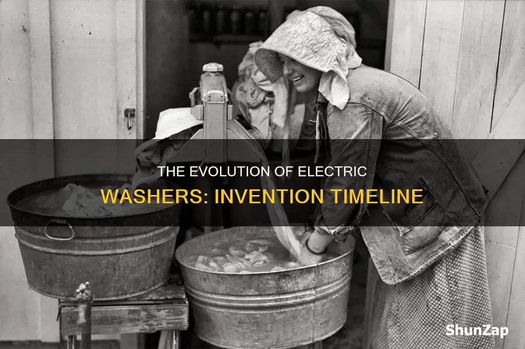 what year was the electric washer invented