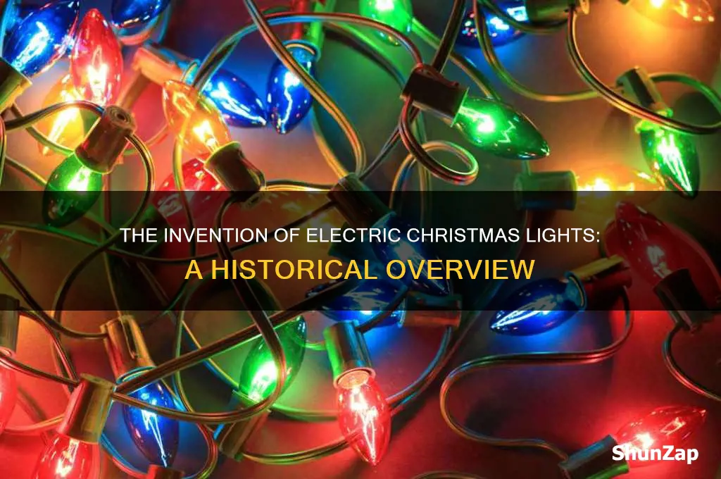 what year were electric christmas lights invented