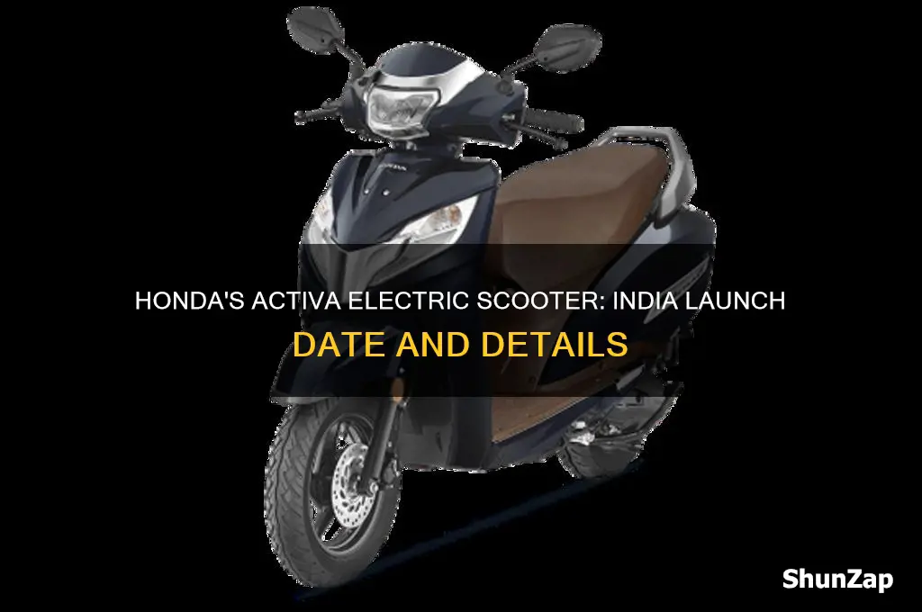 when activa electric scooter launch in india