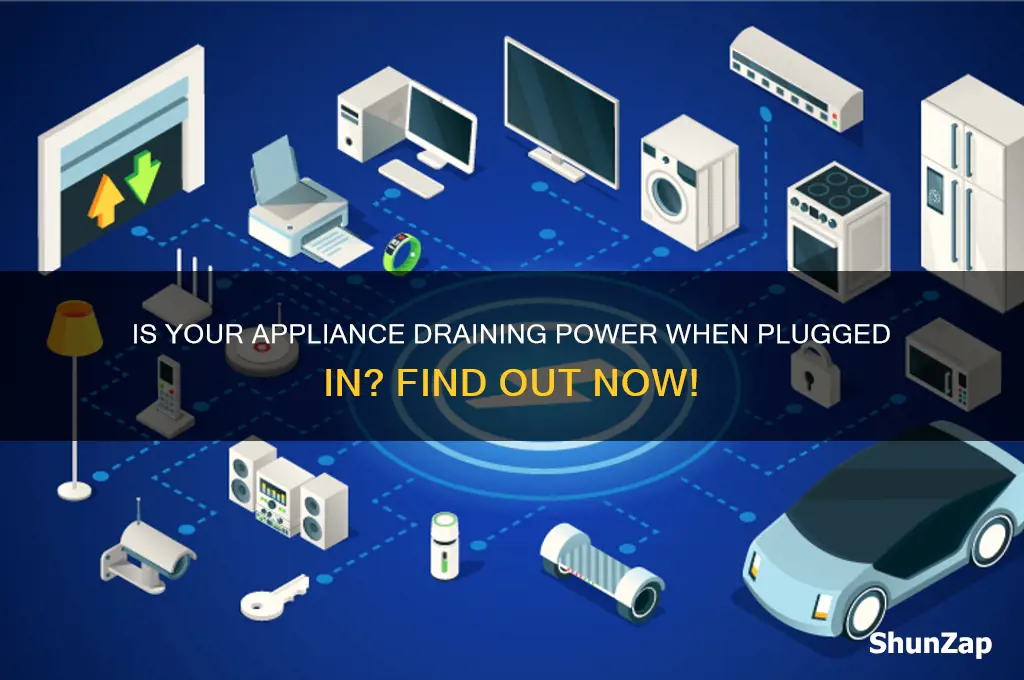 when an appliance is plugged in is it using electricity