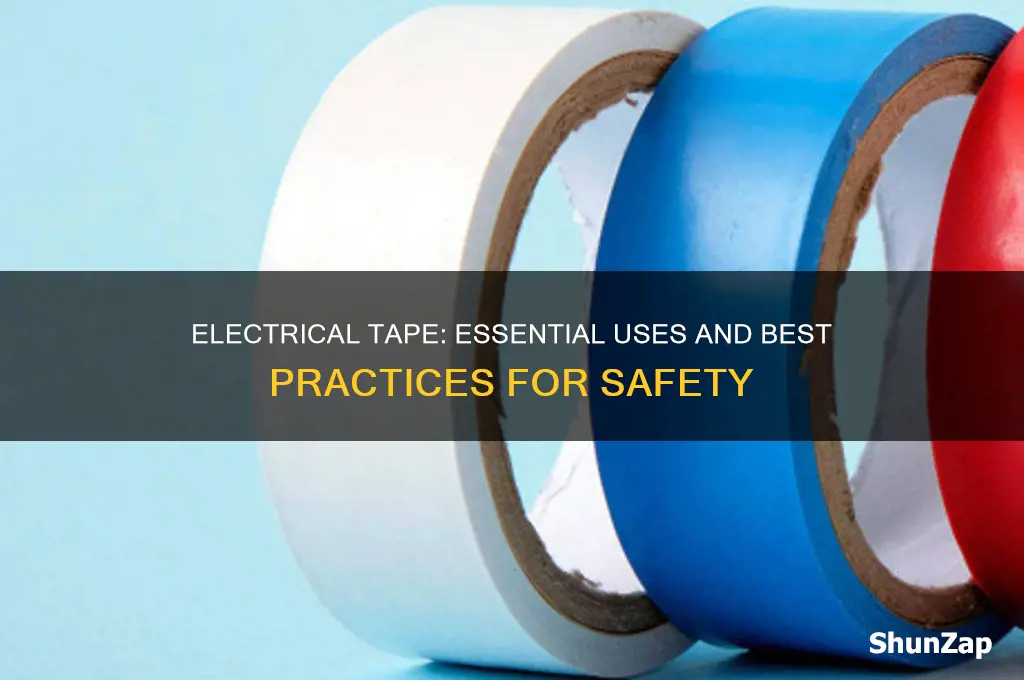 when and where to use electrical tape