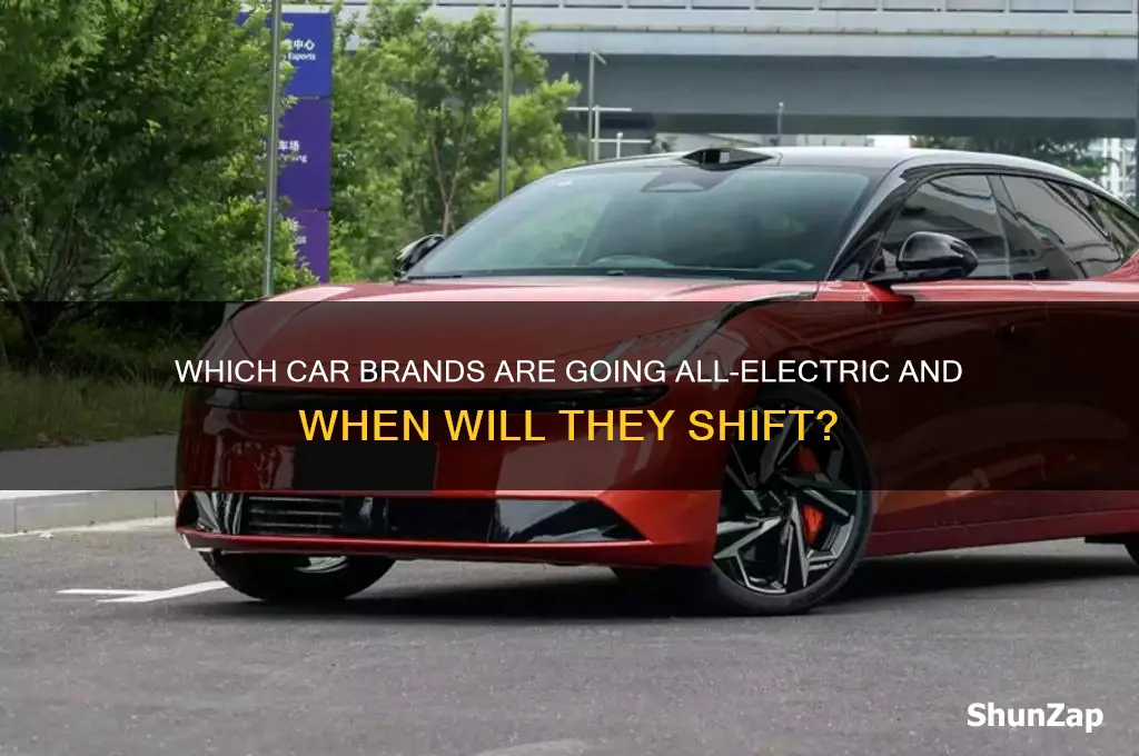 when and which car brand is going all electric