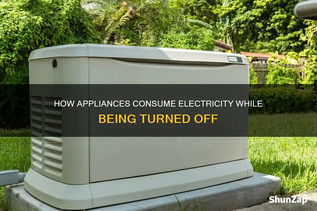when appliances consume electricity without being on