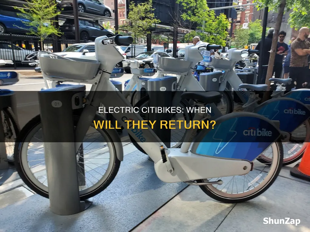 when are electric bikes coming back to citibike