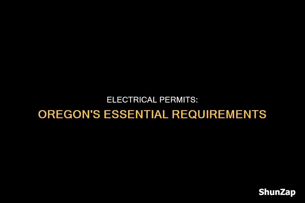 when are electrical permits required in oregon