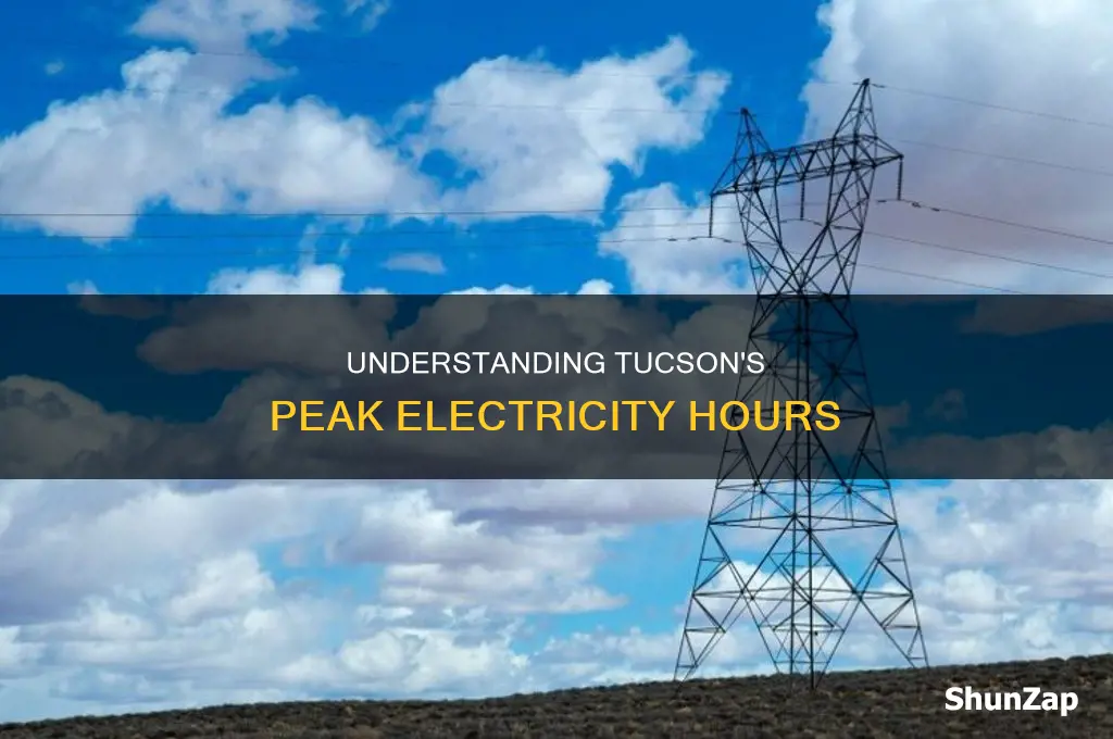 when are peak electricity hours in tucson