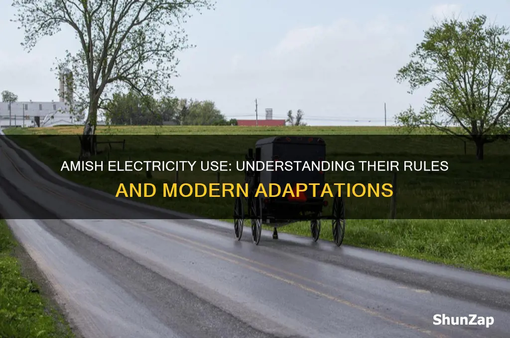 when can amish use electricity