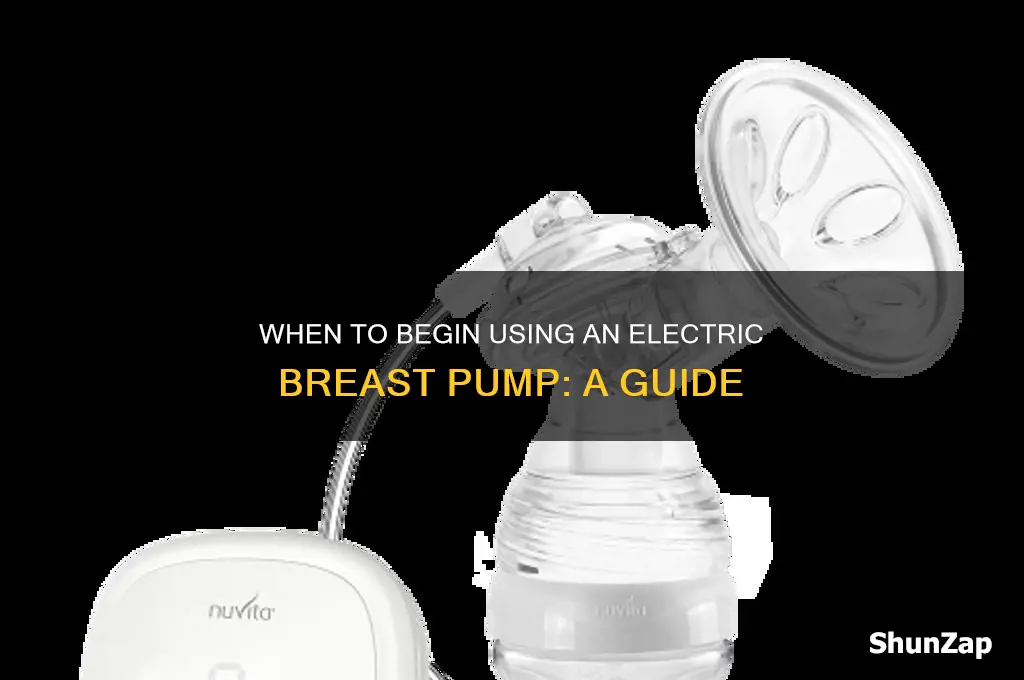 when can i start using electric breast pump