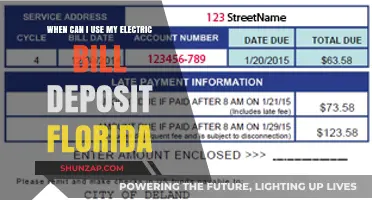 When Can Floridians Utilize Their Electric Bill Deposit: A Guide