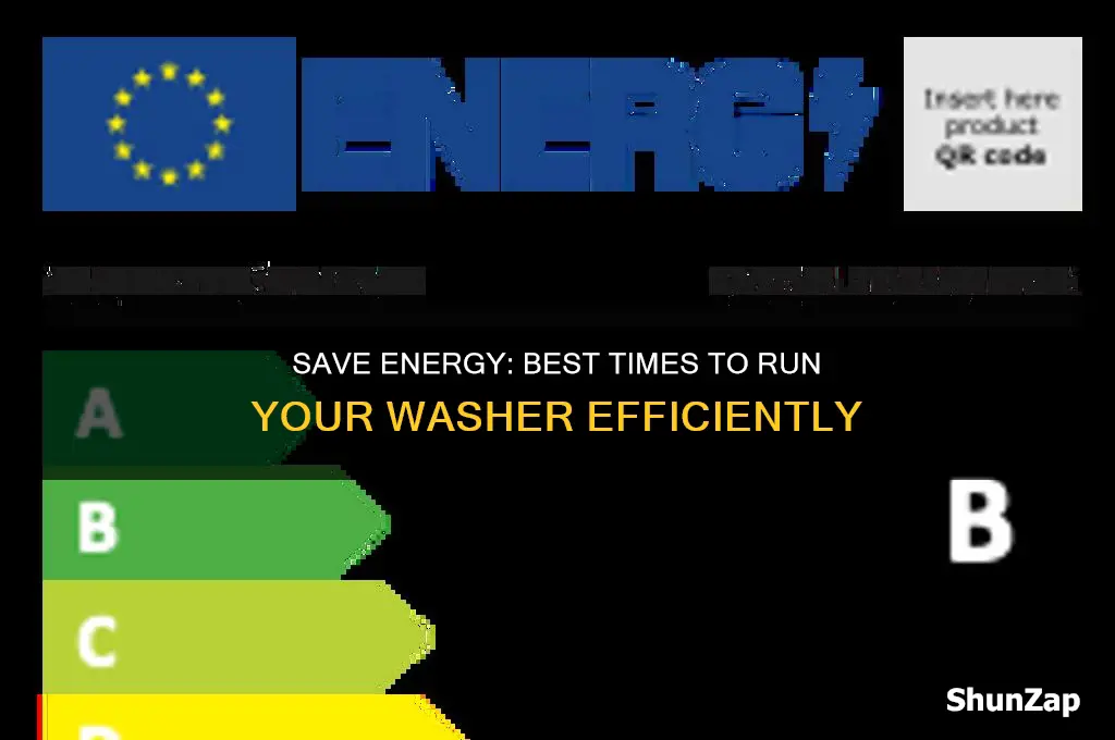 when can i use my washer with less electricity