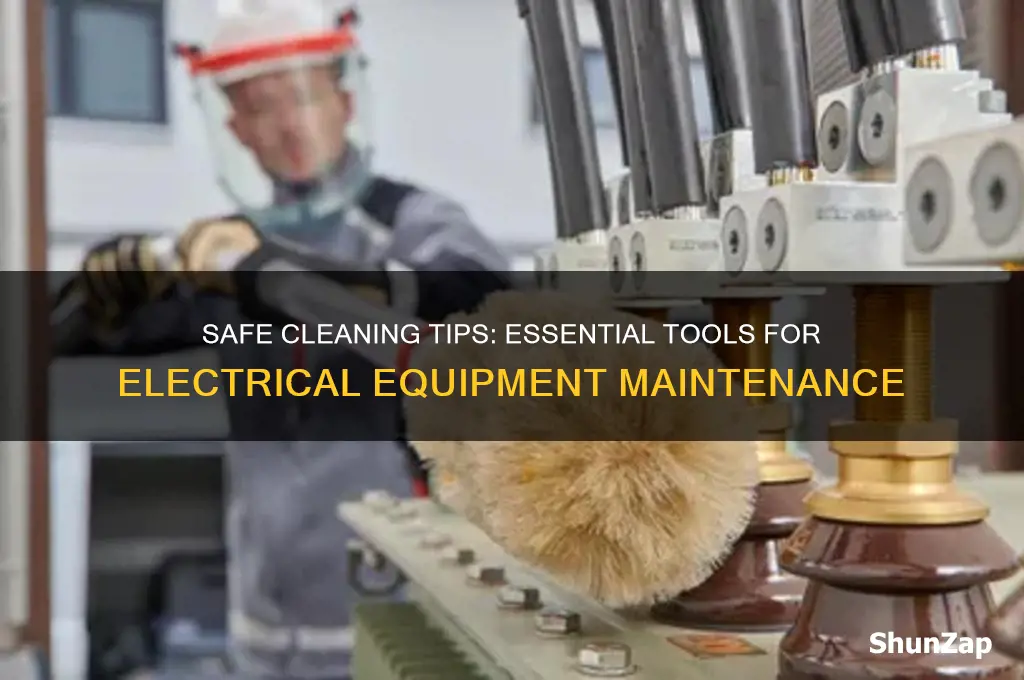 when cleaning electrical equipment you should use