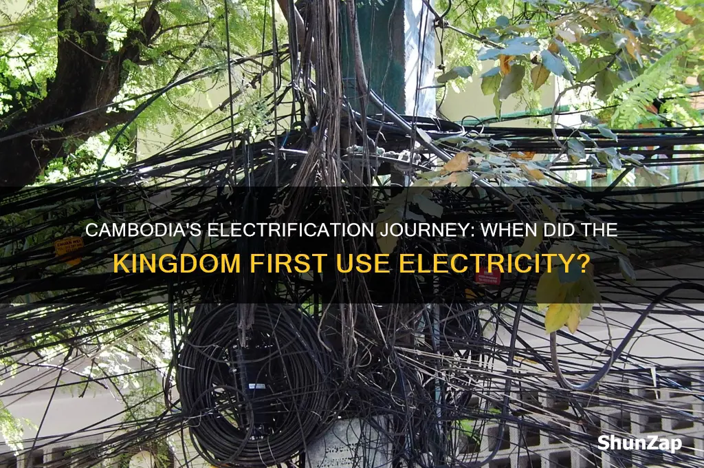 when did cambodia first use electricity