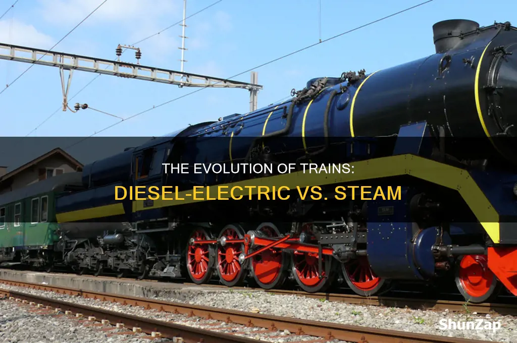 when did diesel electric trains replace steam