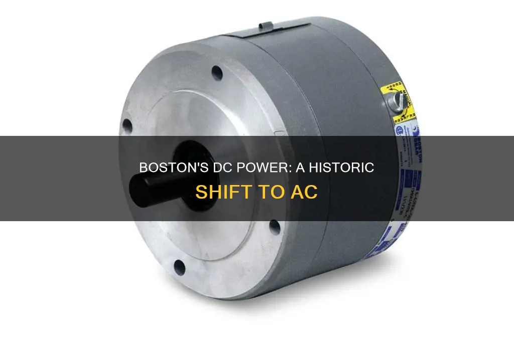 when did downtown boston stop dc electric