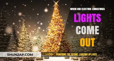 The First Electric Christmas Lights: A Historical Glimpse
