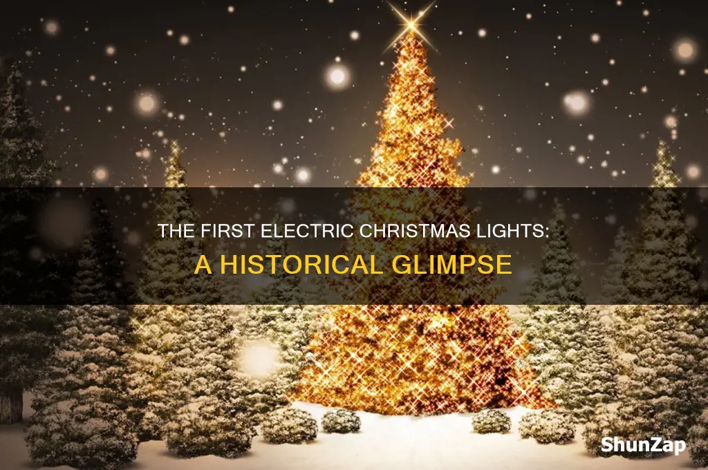 when did electric christmas lights come out