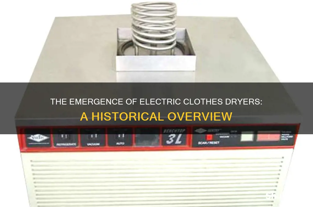 when did electric clothes dryers become common