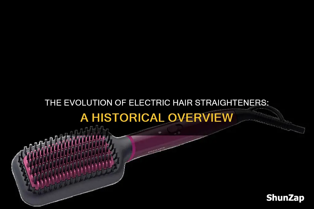 when did electric hair straighteners come out
