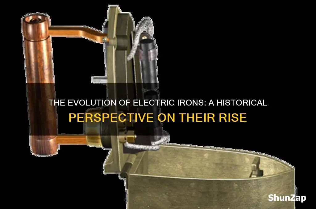 when did electric irons come into use